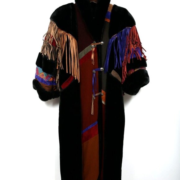 Where the Buffalo Roam Vintage Coat Cowgirl Western Southwestern Yellowstone - Picture 6 of 14